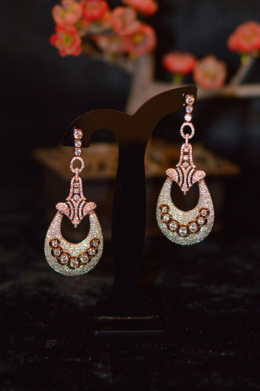 Victorian style long AD earrings