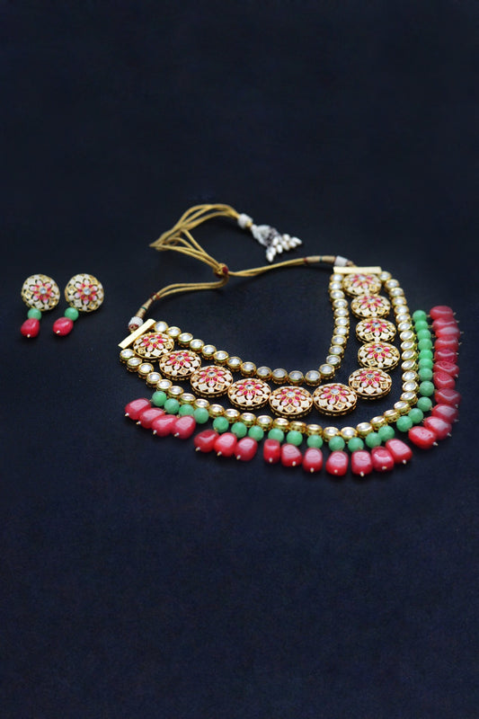 Multi layered Kundan Necklace